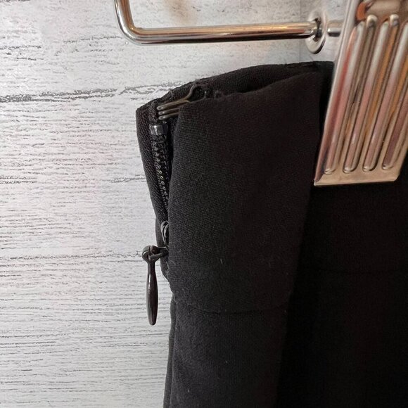 Lafayette 148 New York Skirt Womens Size 4 Black Wool Blend Double Vent Pencil - Picture 13 of 16